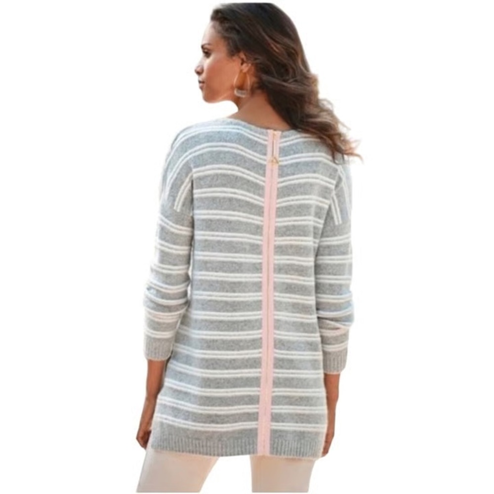 Soft Surroundings Veronica Striped Sweater J2
